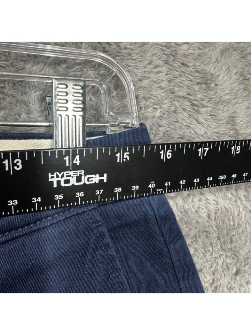 J.Crew Stretch Chino Pants Mens 31x32 Navy Blue Slim Straight Cotton Twill - Picture 2 of 9